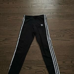 Adidas Girl's full length black leggings